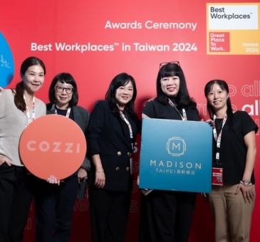 Cathay Hospitality Management Recognized as a Best Workplaces™ Becomes the First Taiwanese Hotel Chain to Receive the Honor.